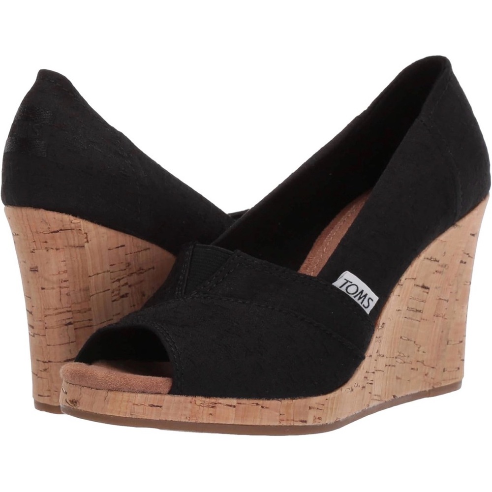 TOMS Women's Classic Espadrille Wedge Sandal | Size 8.5